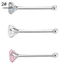 Một thế giới| 3 Cái / bộ Nữ Cubic Zirconia Thép Không Gỉ Mũi Studs Body Piercing Trang Sức