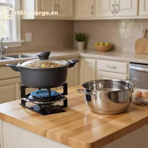 GE 1 Chân Đế Hỗ Trợ Bếp Gas, Chân Đế Inox, Vòng Bếp Sắt Cắm Trại, Máy Khuếch Tán Nhiệt, Chân Nồi Nhỏ, Nấu Ăn Nhà Bếp VN