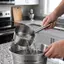 Muỗng nước nhà bếp DONOVANQQ, Tay cầm dài Giá đỡ nước bằng thép không gỉ dung tích lớn, Thiết kế hạt chống trượt gia đình Muỗng súp dày chống gỉ Phòng tắm