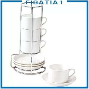 4 Cốc Cà Phê Gốm Có Đĩa Trang Trí Nhà Cafe Quà Tặng Cappuccino Cốc Đỏ