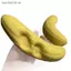 SRVN Đồ chơi bóp chuối vàng tăng chậm Fidget 1 / 2 / 4 Cái dành cho trường học tại nhà Văn phòng Giảm lo âu.