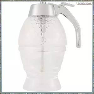 Hộp đựng mật ong, Hộp đựng đường xi-rô nhỏ giọt có chân đế, Nồi mật ong hình lược mật ong đẹp, Hộp đựng đường xi-rô
