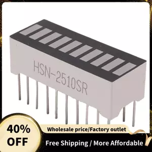 Màn hình thanh ghi LED màu đỏ 10 đoạn