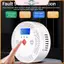 Báo động máy dò CO hỗ trợ WiFi POWER Màn hình kỹ thuật số LCD độ ồn 85dB để bảo mật nhà cho thuê.