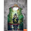 Áo thun nam Gorilla Monkey Tank Top, Áo thun không tay in hình động vật ngộ nghĩnh, Áo thun tập thể dục dạo phố mùa hè