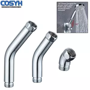 <cosyh>Durable Chrome Shower Elbow Adapter 135 Degree Compatible with Most Shower Heads
