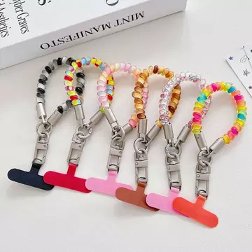 Dây đeo điện thoại cổ tay ngắn đầy màu sắc bền bỉ Dây đeo điện thoại ngắn Nylon có thể điều chỉnh phổ biến Dây đeo điện thoại cổ tay chống mất cho chìa khóa điện thoại Túi dây đeo