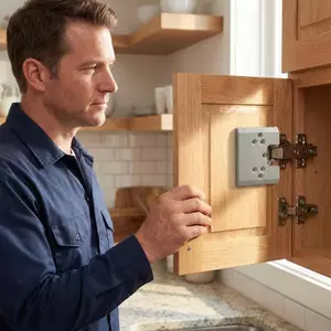 Doutie Bản Lề Định Vị Mảnh Qui Tủ Cửa Dụng Cụ Lắp Đặt Hướng Dẫn Có Thể Điều Chỉnh Cho DIY Woodworker Bếp Tủ Sửa Chữa VN