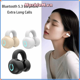 Tai nghe Bluetooth 5.3 kẹp tai MARBLEM, dẫn truyền xương HiFi Stereo, gọi đơn 1 bên, pin cực dài
