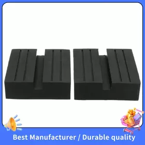 2 Chiếc Đa Năng Ô Tô Có Rãnh Nâng Xe Đẩy Jack Khối Đĩa Cao Su Miếng Lót Bảo Vệ Adapter