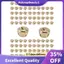 Chuông Jingle kim loại để làm đồ trang sức Thủ công Gói 10mm. 100 chiếc Vàng