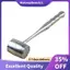Bạc Hai Mặt Nhôm Tròn Thịt Búa Mallet Tenderizer Thịt Bò Thịt Heo Gà Beater Chiều Dài 20,5Cm Đường Kính 3.5cm (Hình Bầu Dục)