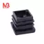 Nắp ống vuông Đầu ống Chèn phích cắm M8 Chủ đề 20x20mm 20 chiếc Đen