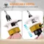 Bộ mũi khoan côn M2 HSS (4 CÁI) có nút chặn sâu cho gỗ & kim loại- Dụng cụ cầm tay tương thích
