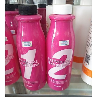 Uốn thảo dược mugens uốn nóng  và uốn lạnh (Hàn Quốc) mugens rich volume texture perm 2 x 500ml