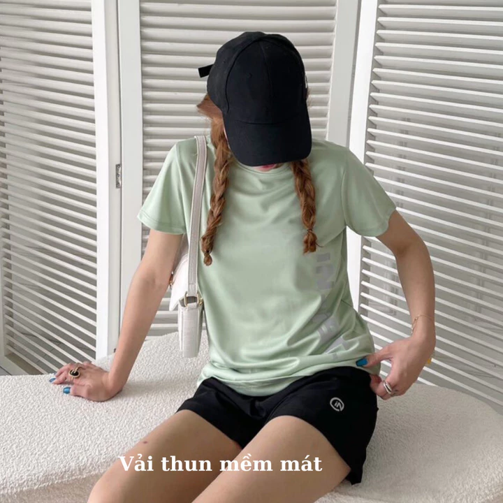 Set Đồ Tập Gym Cầu Lông Nữ Ngắn FITCAN Set Đồ Tập Chạy Bộ Thể Thao Thun Mềm Co Giãn Quần Có Túi S33