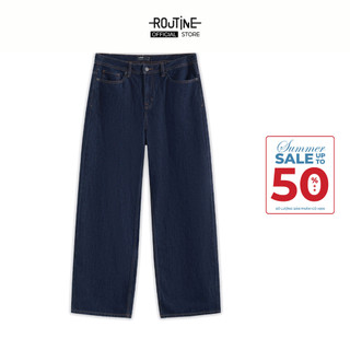 Quần Denim Nam Ống Rộng Trơn Form Wide Leg - Routine 10F24DPA061