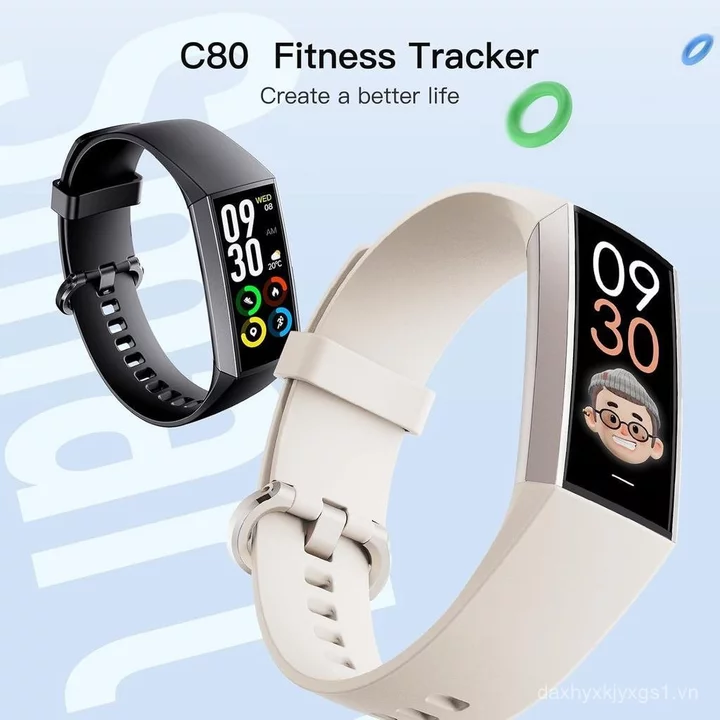 Được trang bị theo dõi sức khỏe màn hình AMOLED, bao gồm máy đếm bước, Bộ đếm calo, Đồng hồ bấm giờ, Máy theo dõi sức khỏe chống nước IP67, Đồng hồ th – 6