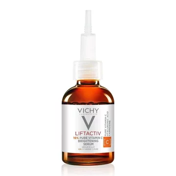 Vichy LiftActiv Vitamin C Serum Cho Mặt, Serum Làm Sáng Da Với Vitamin C Nguyên Chất + Axit Hyaluronic + Vitamin E, Giảm nếp nhăn, Làm Mịn Họa Tiết Da, Cải Thiện Độ Sáng, Chống Agi