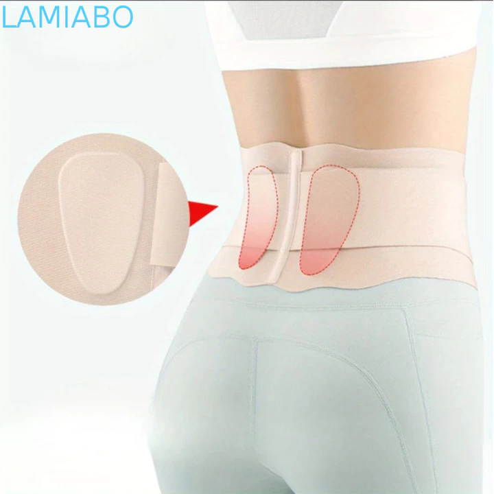 Thắt lưng thể thao LAMIABO, Đai thắt lưng thể dục thoáng khí siêu mỏng, Hỗ trợ thắt lưng mỏng Tấm đệm thắt lưng 3D 2 Hỗ trợ linh hoạt Đai hỗ trợ thắt lưng Bảo vệ thắt lưng