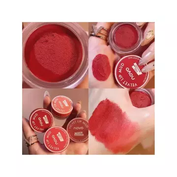 NOVO Lip Mud Mousse Jelly Lip Glaze Đóng Hộp Nhung Matte Matte Lip Gloss novo Lip Cream Nữ
