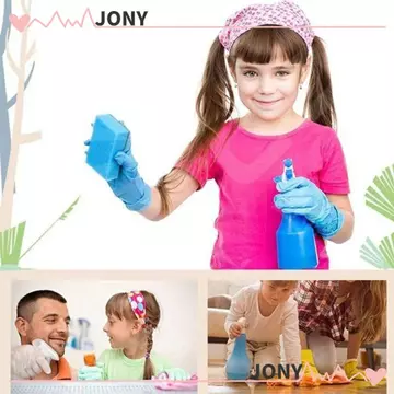 JONYPH 5 đôi Găng tay Nitrile dùng một lần, Găng tay phục vụ thực phẩm không chứa cao su làm sạch gia đình, Tranh thủ công Làm vườn Găng tay nấu ăn đa năng