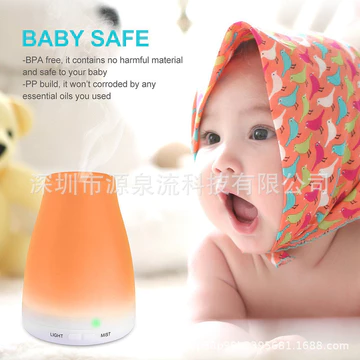 Máy khuếch tán tinh dầu, máy tạo độ ẩm, máy lọc không khí siêu âm ion âm 120ML, máy khuếch tán tinh dầu gia dụng nhiều màu sắc.
