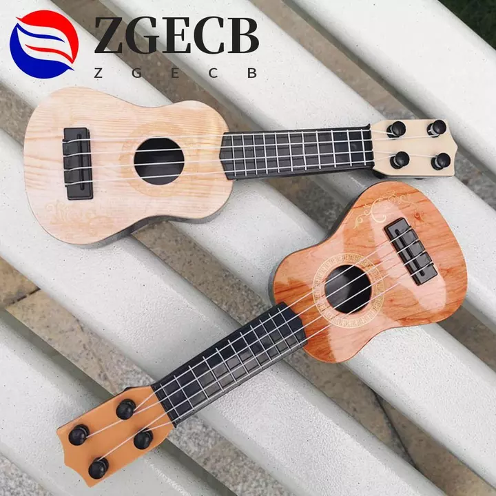 ZGECB Nhạc Cụ Đồ Chơi Bền Đẹp Trẻ Em Quà Tặng Cho Người Mới Bắt Đầu 4 Dây Trẻ Em Đàn Guitar Montessori Đồ Chơi Trẻ Em Đồ Chơi Giáo Dục Sớm Đồ Chơi 1PC Nhỏ Đàn Guitar Đồ Chơi