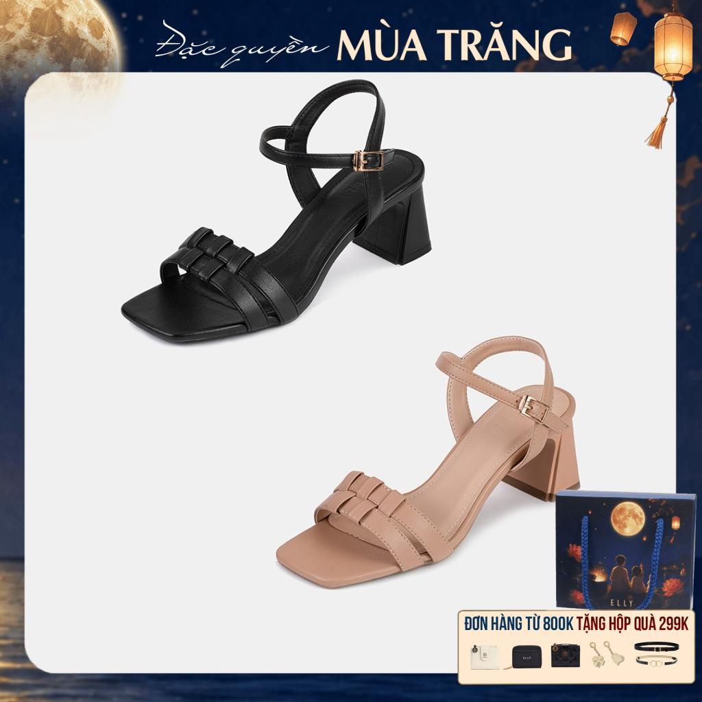 Sandal cao gót nữ ELLY EG284 quai mảnh thanh lịch tôn dáng thời trang