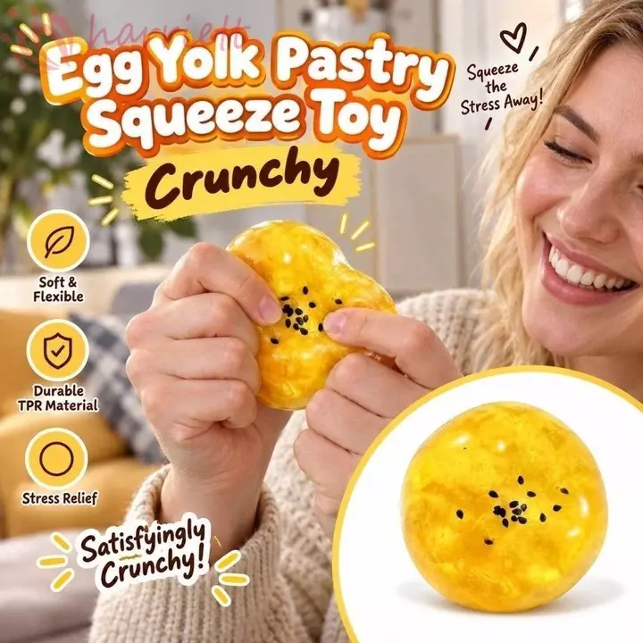 Đồ chơi Squishy tráng miệng HUNIU, Đồ chơi bóp lòng đỏ trứng giảm lo âu giòn, Đồ chơi trẻ em Tay nứt nẻ thoải mái Đồ chơi Fidget Đồ chơi trẻ em Quà tặng trẻ em