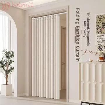 Rèm Cửa Gấp, Rèm Tắm Dày Chống Thấm Nước, Rèm Phân Vùng Mềm Drap Đa Kích Thước Phong Cách Bắc Âu Rèm Chia Phòng Cửa