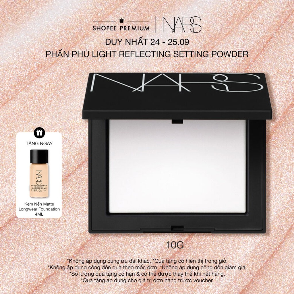 Phấn phủ dạng nén NARS Light Reflecting Setting Powder Pressed 10g