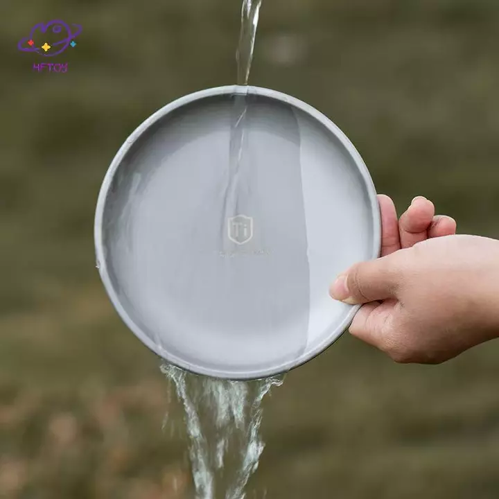 HFTOY 1 Đĩa cắm trại bằng titan Bộ đồ ăn du lịch Đồ dùng cắm trại ổn định Bộ đồ ăn Bacountry cho thiết bị dã ngoại Bapaing ~