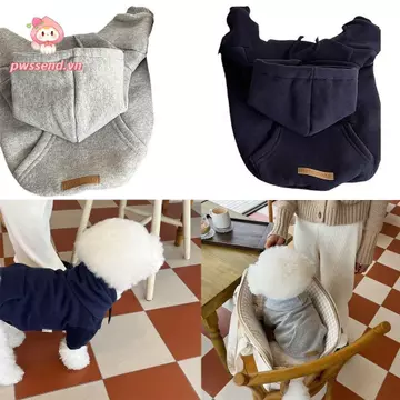 Áo hoodie cho chó lông cừu PWSEND, Áo khoác lông cừu dày mùa thu đông Quần áo cho chó mèo cưng, Phụ kiện cho chó Nhiệt độ đa năng Áo len cho chó con mềm mại Trang phục áo khoác cho chó nhỏ vừa Teddy