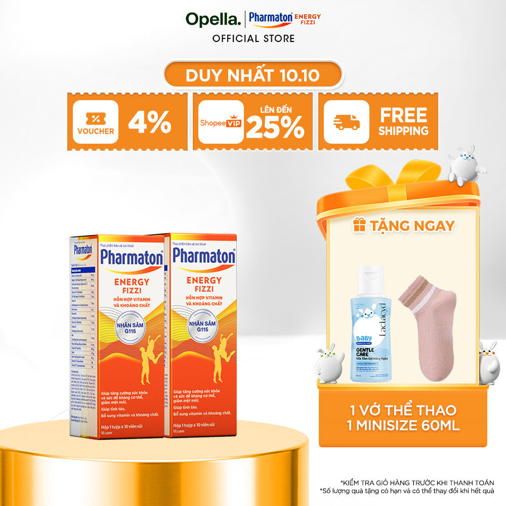 Bộ 2 Thực phẩm bảo vệ sức khỏe Pharmaton Energy Fizzi
