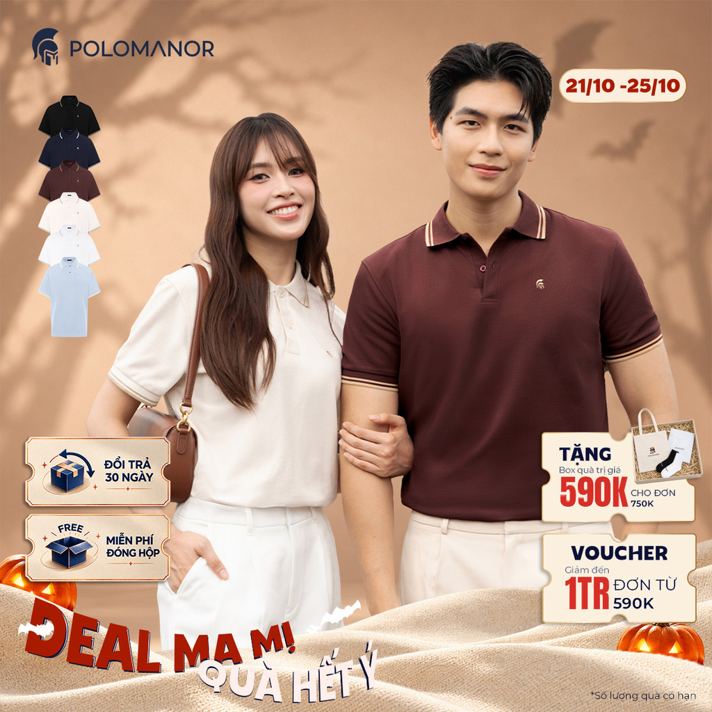 [BEST SELLER] Áo polo nam cao cấp ICON DIAMOND, POLO QUỐC DÂN, vải CVC Diamond sang trọng - POLOMANOR