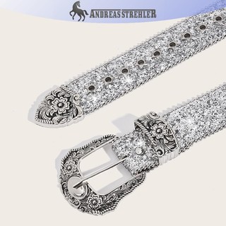 Thắt lưng kim cương giả Gothic dành cho nữ - Dây thắt lưng bằng da PU phong cách phương Tây & Y2K