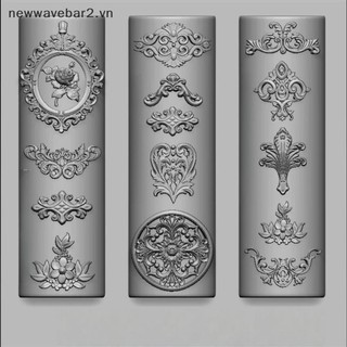 [Mới] Khung Ảnh Retro Cửa Sổ Hoa Nút Thắt Trung Quốc Khuôn Nghệ Thuật Làm Móng Tay Hoàng Gia Nồi Hoa Thiết Kế Tự Làm Khuôn Móng Tay Nghệ Thuật Silicon.