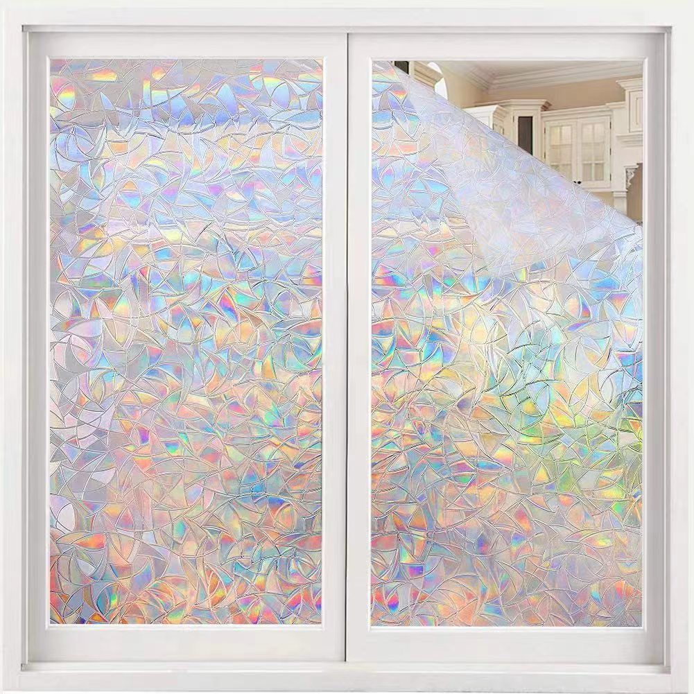 Miếng dán kính tĩnh điện PVC | Dán kính cách nhìn, không cần keo | Trang trí cửa sổ, phòng tắm, văn phòng