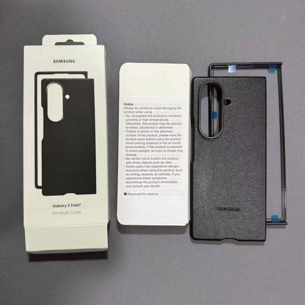 Ốp Da Chính Hãng Cho Samsung Z Fold7 5G SM-F966B Slim Chống Sốc Ốp Lưng Cho Galaxy Z Fold 7 Da Vỏ Điện Thoại