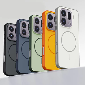 Dành Cho OPPO Find X9, X9 Pro Ốp điện thoại ELVEV Double Color Matte PC + TPU Skin Feel Back Hút Bao Có Nút Kim Loại