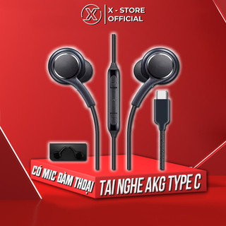 Tai nghe nhét tai Type C có mic, chuẩn AKG, dây dù, full phím, âm thanh hay, cho điện thoại Android - TNAKG