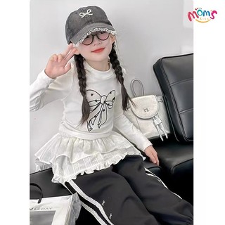 ÁO DàI Tay Dễ ThươNg Cho Bé GáI VớI HọA TiếT Nơ Phù HợP Cho Trẻ Em GáI áO DàI Cho Bé GáI
