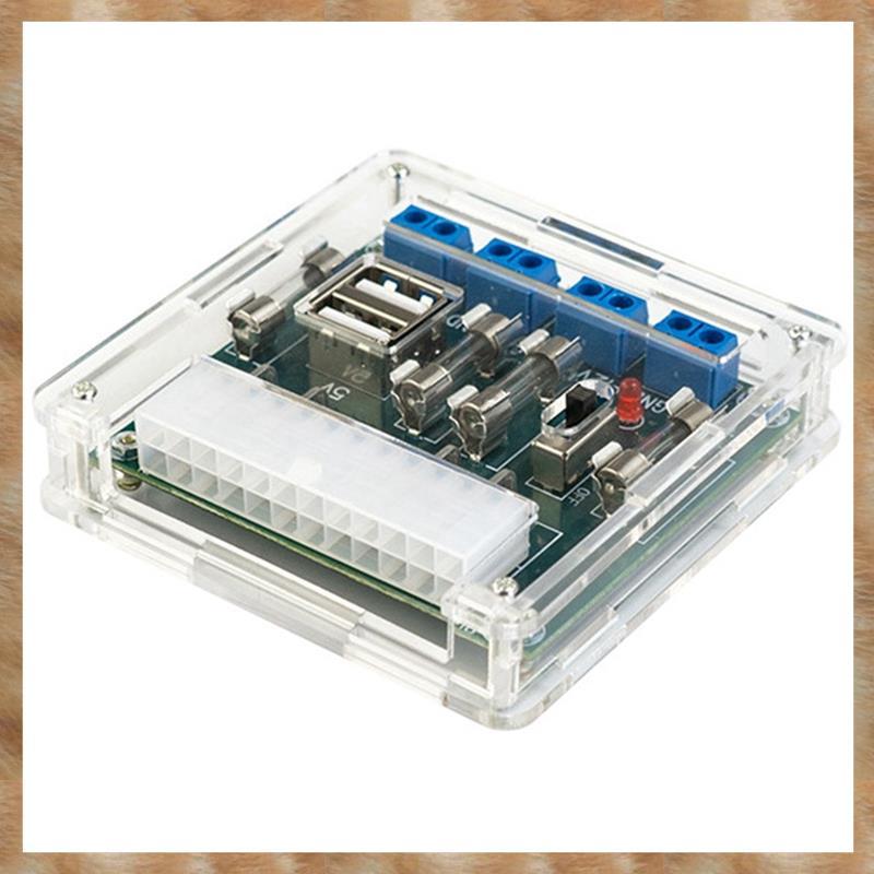 [S Z] -M28W ATX Power Board Mô-đun chuyển đổi nguồn cung cấp máy tính 24Pin 5A Giao diện USB cho máy tính để bàn PC có vỏ