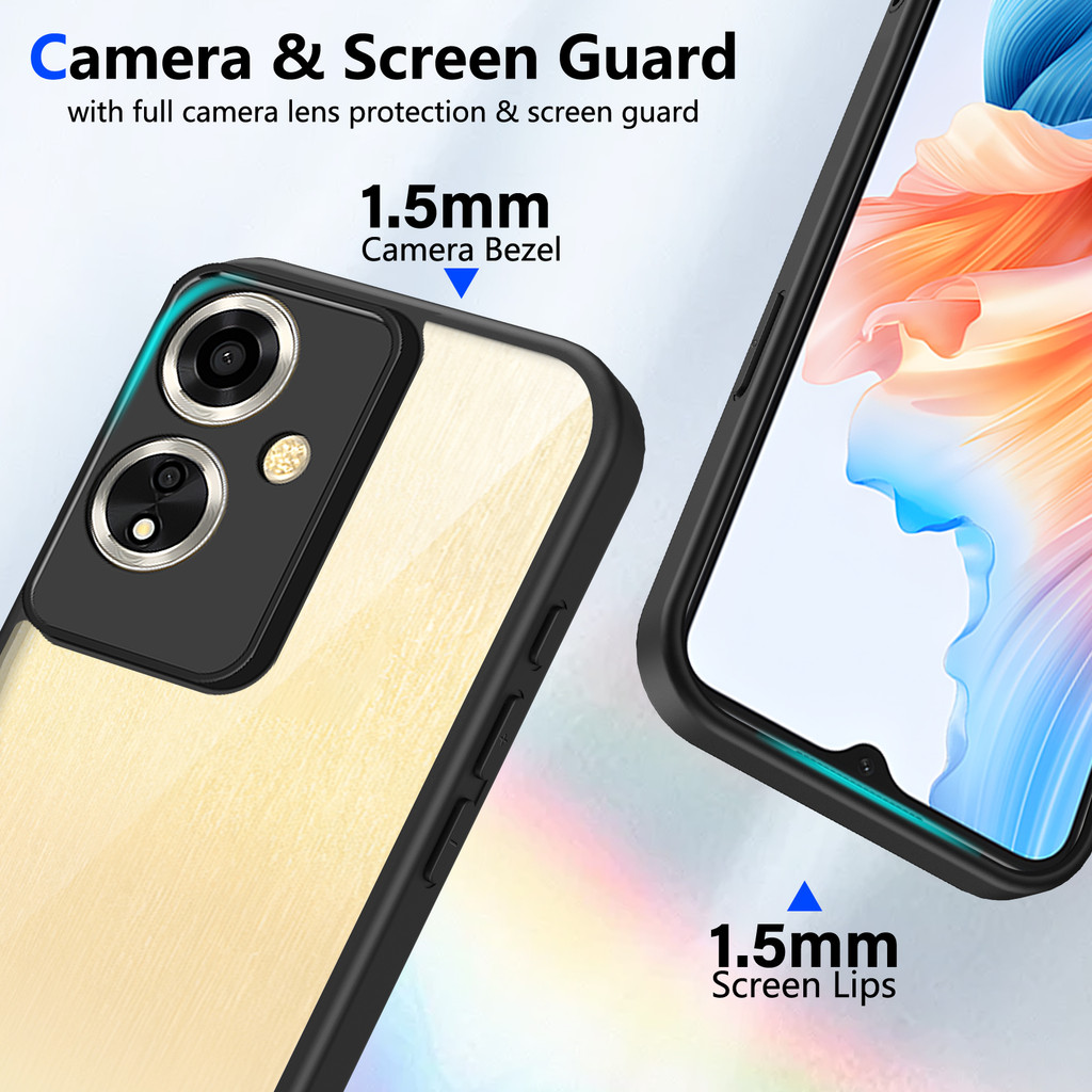 Ốp lưng OPPO A79 5G Vỏ trong suốt mờ thời trang cho Ốp điện thoại OPPO A79 5G