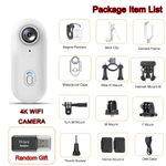 Chất Lượng Cao Mini vlog 4K HD Camera Kỹ Thuật Số WiFi Không Dây 128GB Bỏ Túi Body Cam Bán Chạy Cam Hành Động Di Động Cho Video Thể Thao — ảnh 8