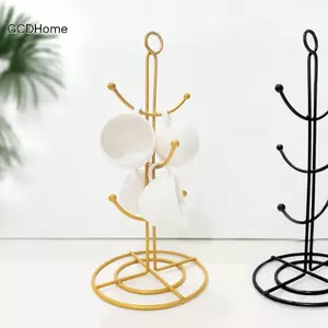 GCDHome Cốc Cây Đứng Móc Treo Cốc Cà Phê Giá Đỡ Phụ Kiện Cốc Cà Phê Đứng Cốc Ra Cho Nhà Bếp Thanh Phụ Kiện Kệ Cafe Trang Trí HOT