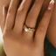 Nhẫn ngọc trai cổ điển Thời trang sang trọng Zircon Nhẫn bướm có thể điều chỉnh thanh lịch