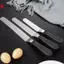 Dụng cụ làm bánh thìa kem bằng thép không gỉ 6 / 8 / 10 / 12 "Thìa trang trí bánh Trải phẳng Dụng cụ làm bánh ngọt Đồ dùng nhà bếp VN