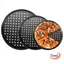Bộ Chảo Pizza Đục Lỗ DWEL, Mupti Purpose 9 / 10 / 11 / 12 / 14 Inch Khay Nướng Pizza, Đĩa Nấu Ăn Bằng Thép Carbon Tròn Chống Dính Bền Đẹp Sắc Nét & Bubbly